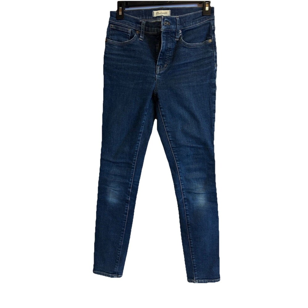Madewell  Womens Sz 26  Blue Jeans Mid Rise Skinny Ankle Stretch Denim